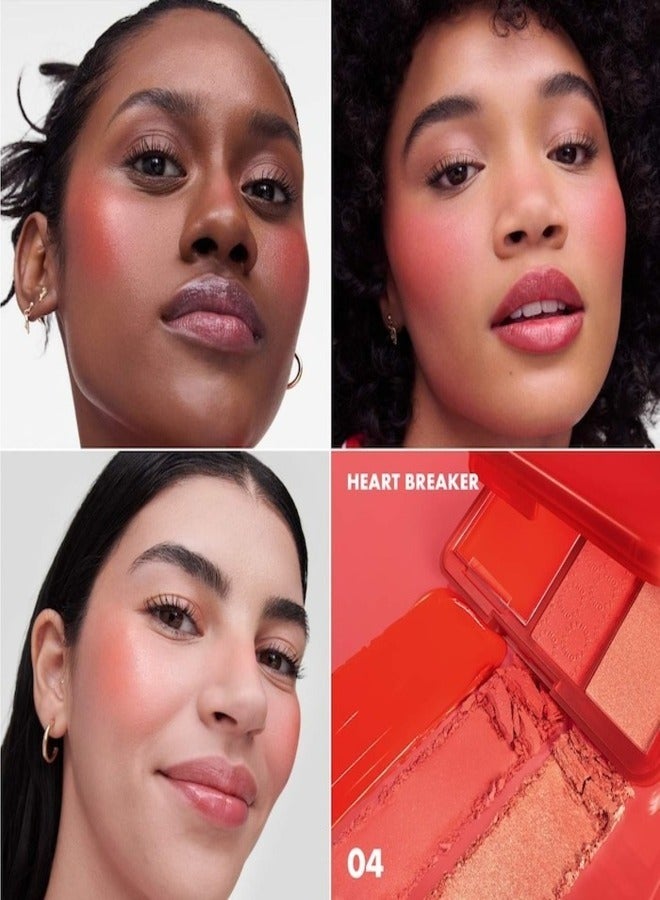 SEPHORA SEPHORA COLLECTION Blush Blush Blush Palette – Trio of Blushes – 04 Heart Breaker - Vibrant Red Blush Palette Shades | Cream & Powder Blush Formula – 7.7ml  - Image 2