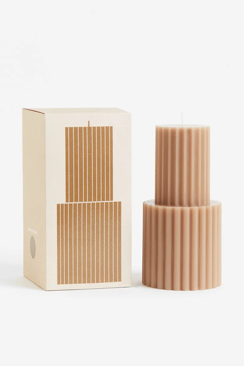 H&M Shaped Pillar Candle