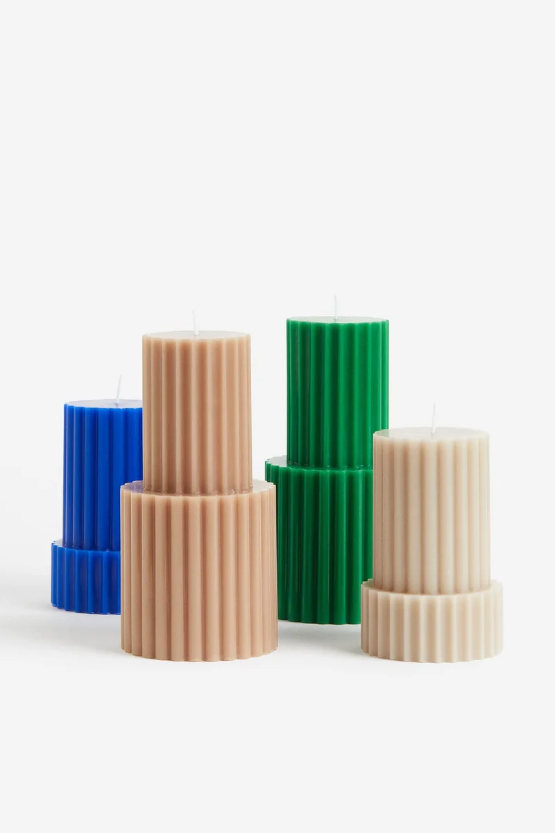 H&M Shaped Pillar Candle