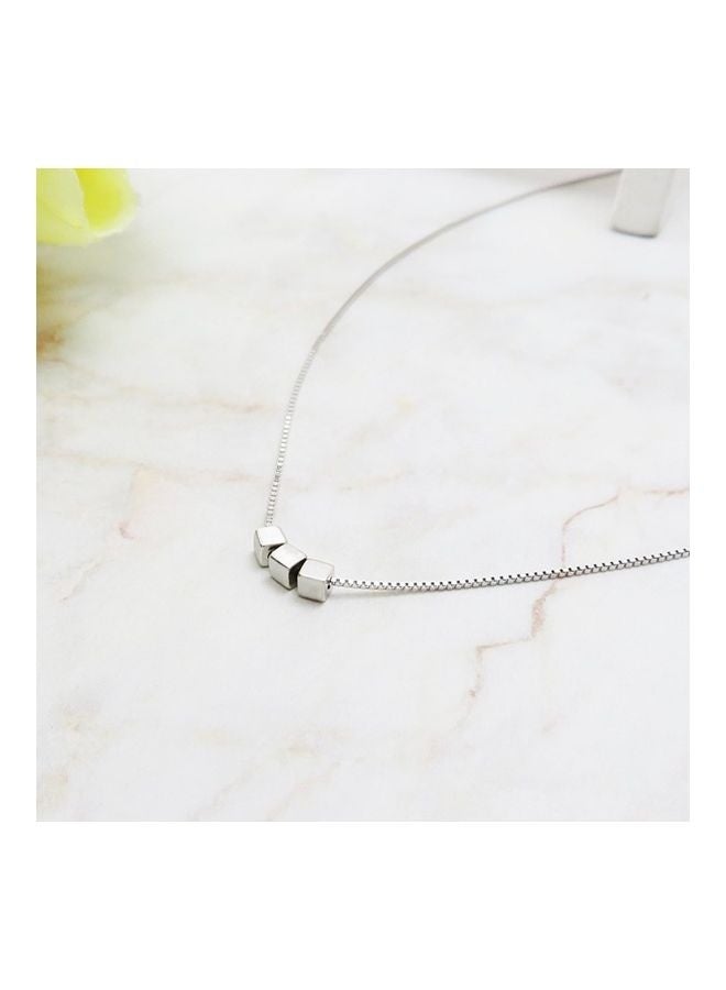 xozgdovg S925 Sterling Silver Crystal Studded Pendant Necklace - Image 2