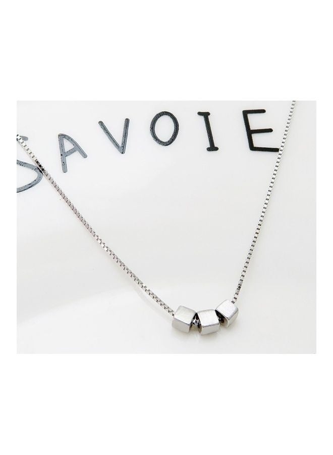 xozgdovg S925 Sterling Silver Crystal Studded Pendant Necklace - Image 4