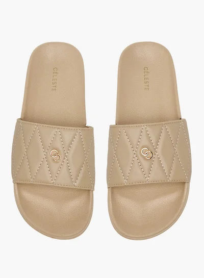 Celeste Women's Quilted Slip-On Slides