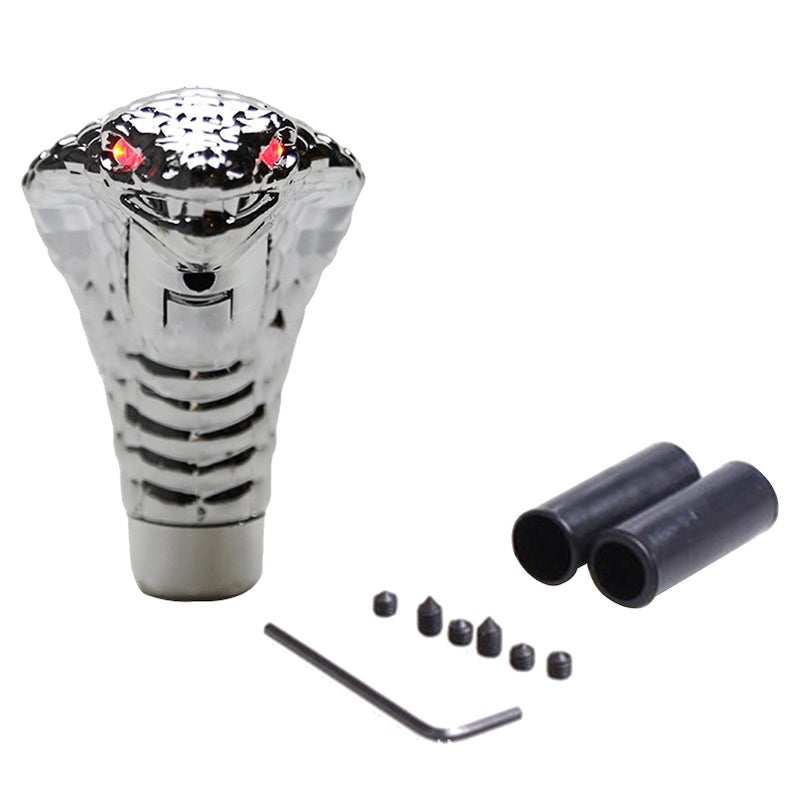 Cobras Snake Car Gearbox Handle With Led Light Gear Shift Knob Stick Car Modification Shift Lever Pomo Palanca Cambio Colour: red light - Image 5