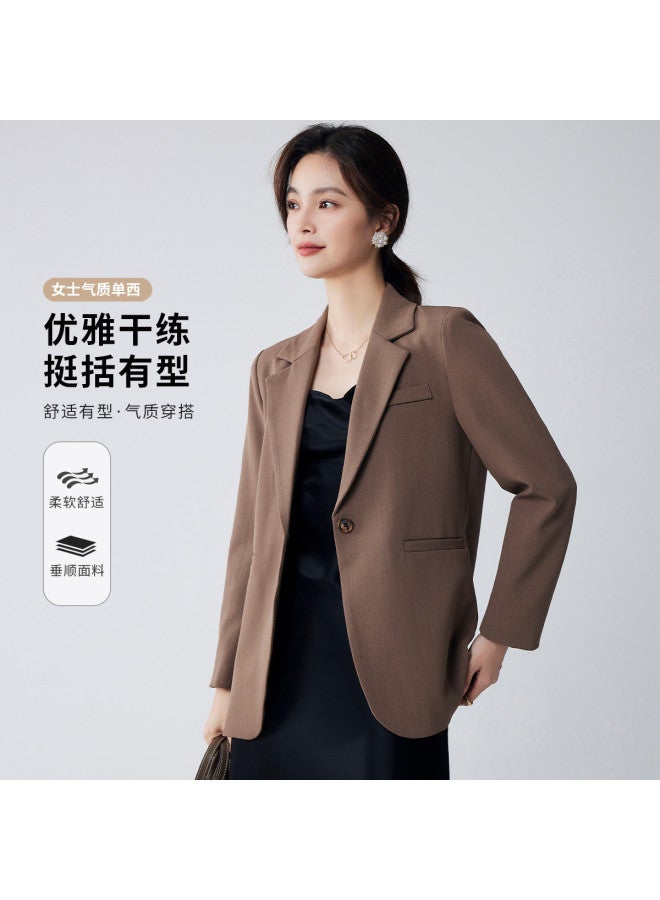 ROMON Autumn Women'S Blazer, Simple And Capable For Daily Workplace Wear, Structured And Stylish Women'S Suit Jacket - Image 2