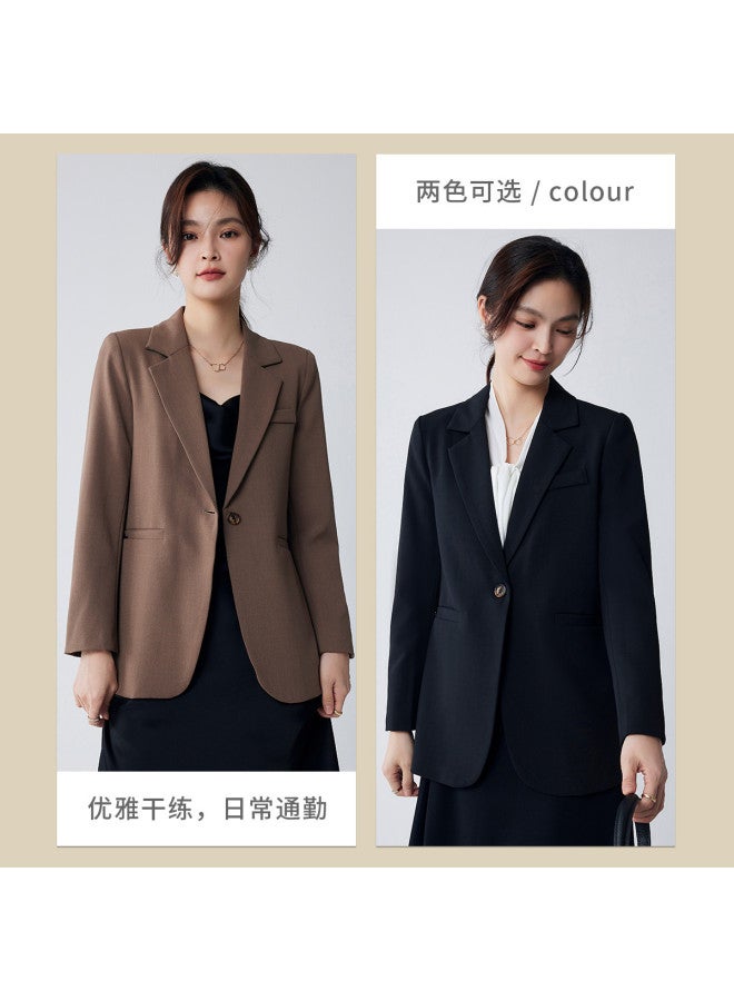 ROMON Autumn Women'S Blazer, Simple And Capable For Daily Workplace Wear, Structured And Stylish Women'S Suit Jacket - Image 4