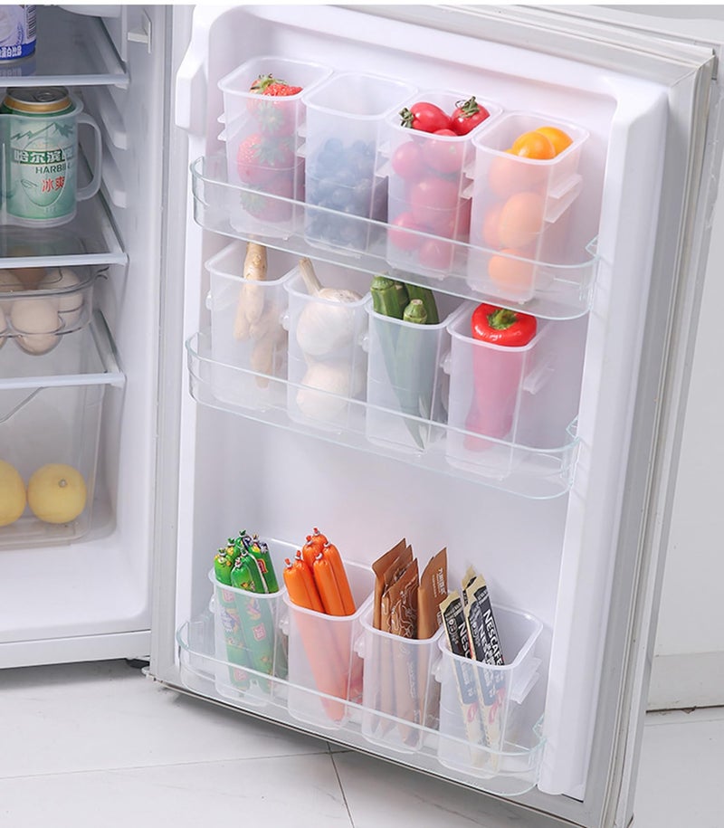 MosQuick®Set of 4Fridge Storage Boxes for Efficient Organisation, Multipurpose Kitchen Accessories Items, Versatile Kitchen Organizer Items and Storage Solution - Image 1