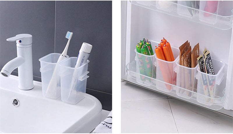 MosQuick®Set of 4Fridge Storage Boxes for Efficient Organisation, Multipurpose Kitchen Accessories Items, Versatile Kitchen Organizer Items and Storage Solution - Image 5