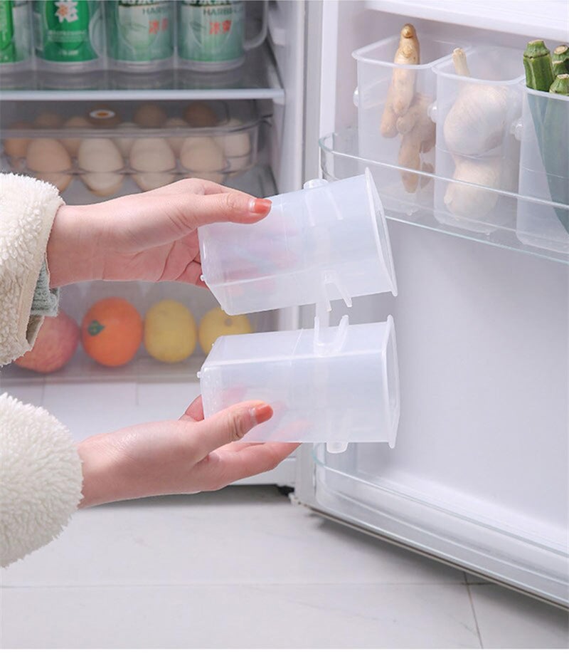 MosQuick®Set of 4Fridge Storage Boxes for Efficient Organisation, Multipurpose Kitchen Accessories Items, Versatile Kitchen Organizer Items and Storage Solution - Image 3