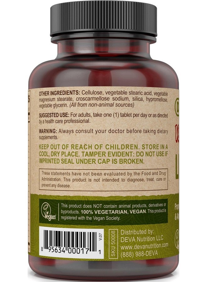 DEVA Nutrition Vegan Liver Support Tablets, 90 Count - Image 2