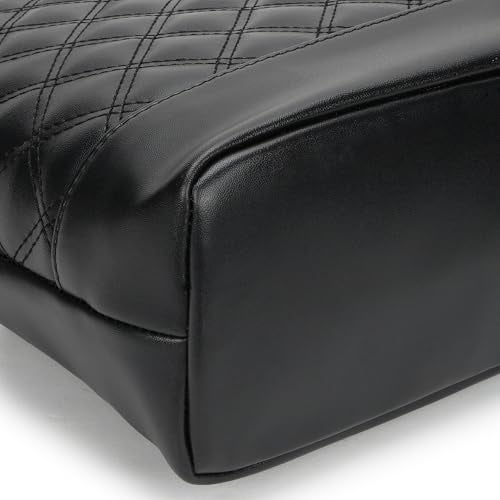 Fastrack Quilttote | Quilted Faux-Leather Laptop Tote For Women | 14-Inch Laptop Compatible Office & Casual Carry - Image 4