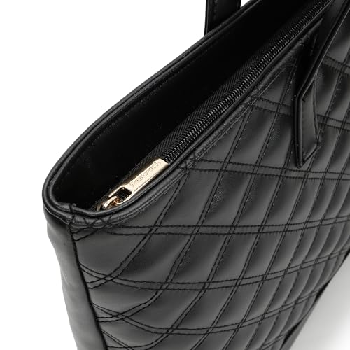 Fastrack Quilttote | Quilted Faux-Leather Laptop Tote For Women | 14-Inch Laptop Compatible Office & Casual Carry - Image 3