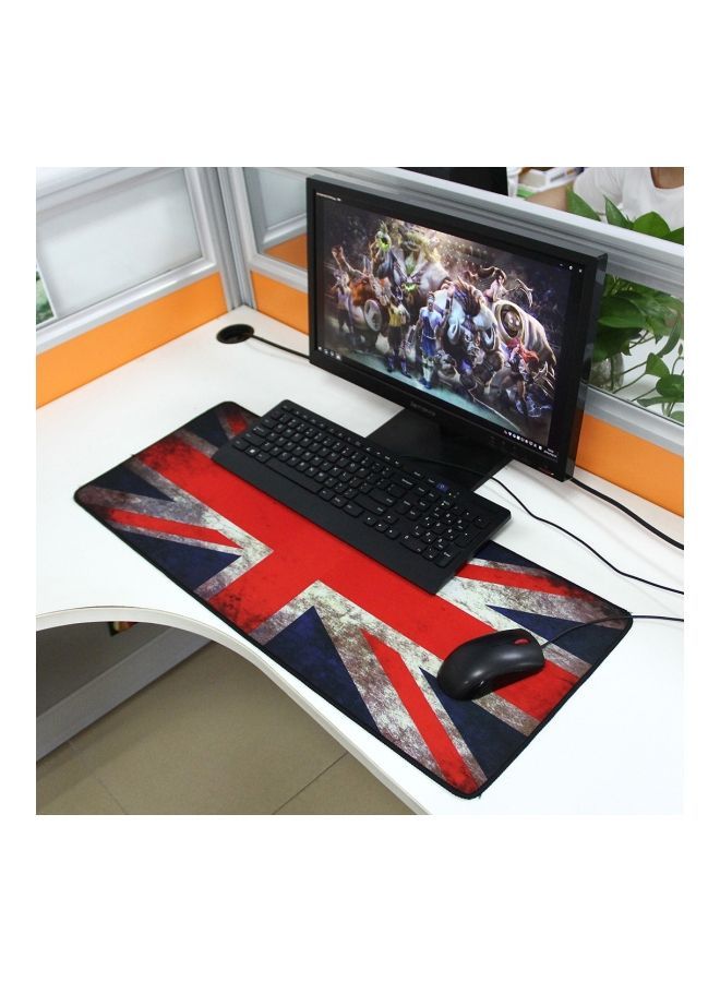 NIBEMINENT UK Flag Pattern Keyboard Mouse Pad Red/Blue/Grey  - Image 3