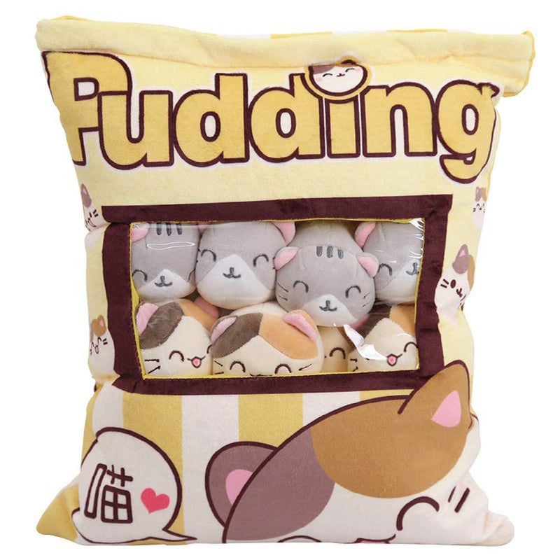 REFAHB Cute Plush Pillow Throw Pillow Removable Stuffed Animal Toys Creative Gifts for Girls Kitten - Image 2