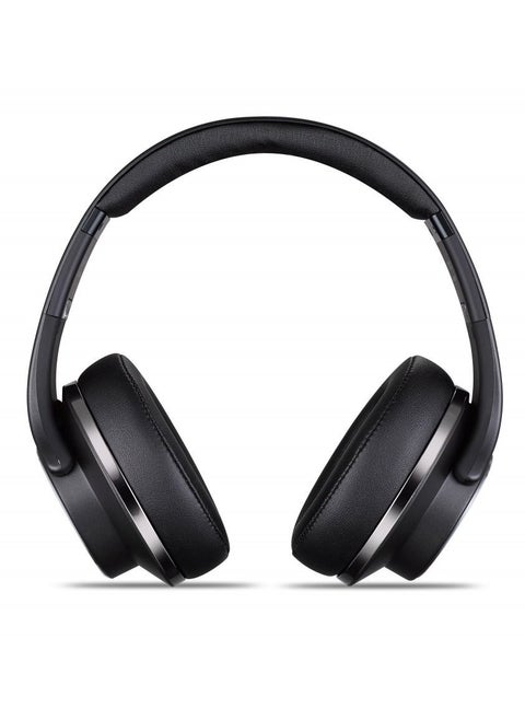 Wireless Bluetooth Headset with 2-in-1 Speaker Allows Taking Calls On The Go And Long Lasting Battery In An Elegant Design Over The Ear by Bastec Series 6- Black Color