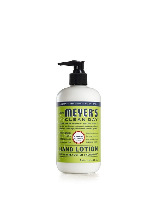 Mrs. Meyer's Clean Day Hand Lotion Longlasting Nongreasy Moisturizer Cruelty Free Formula Lemon Verbena Scent 12 Oz  - Image 1