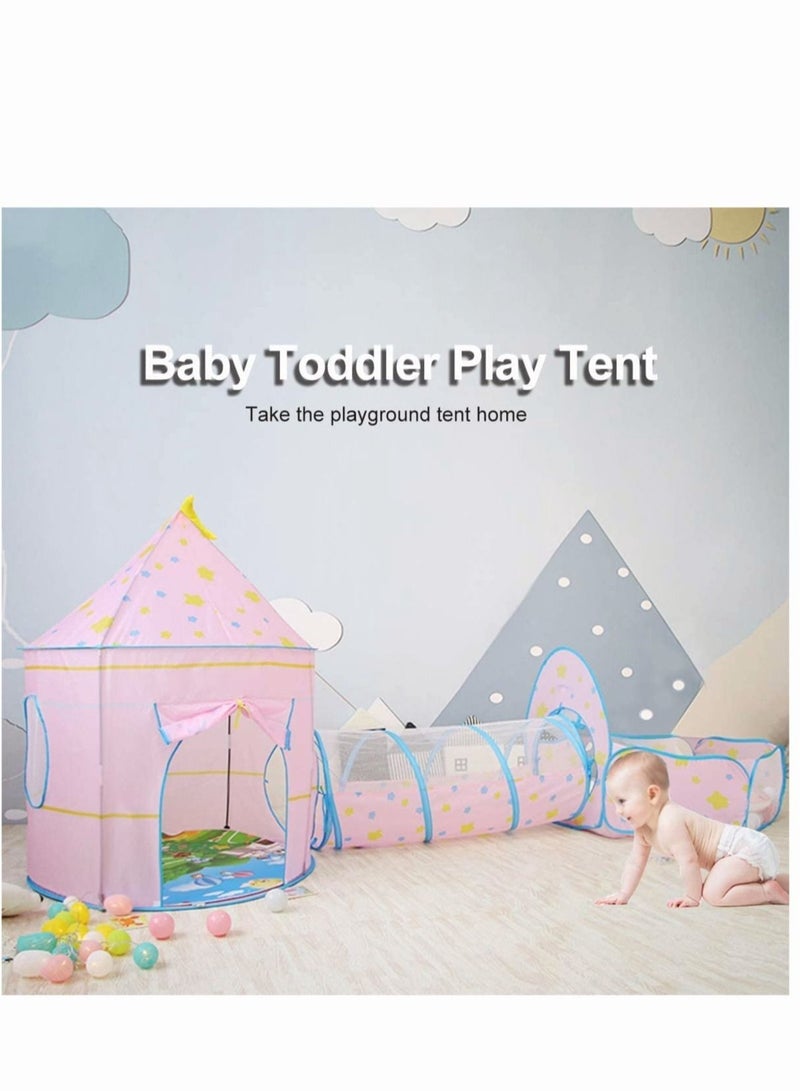 PYEBE High-Quality,Portable And Foldable,Princess Castle Tent for Girls Boys with LED Star Lights Gift for Children Toddlers Indoor and Outdoor Games Princess Tent - Image 2