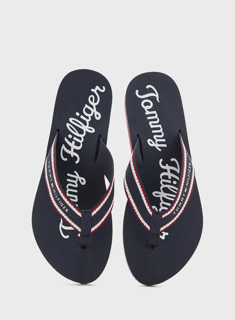 TOMMY HILFIGER Single Strap Thong Flip Flop