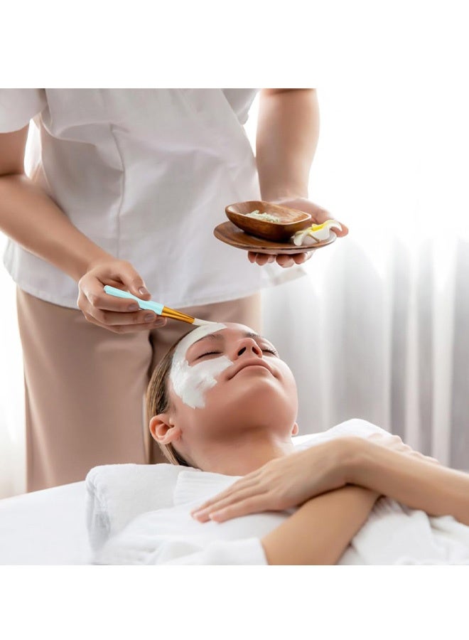 فرشاة سيليكون لقناع الوجه (قطعتان)، فرشاة سيليكون ناعمة لتوزيع قناع الطين، أداة تجميل لتوزيع قناع الوجه بدون شعر، مناسبة لكريم الجسم وزبدة الطين وقناع الطين، قناع يمكنكِ صنعه بنفسكِ - Image 5