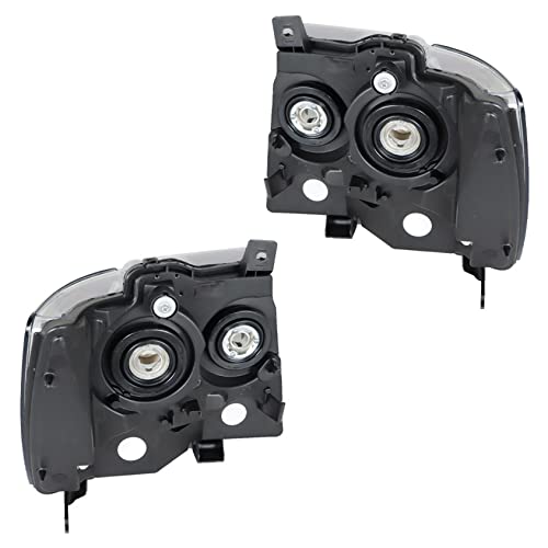 ANTUKO Halogen Headlight Assembly Headlights with Amber Corner Black Housing LH & RH Replacement for 2007 2008 2009 2010 2011 2012 2013 2014 Suburban/Tahoe/Avalanche - Image 3