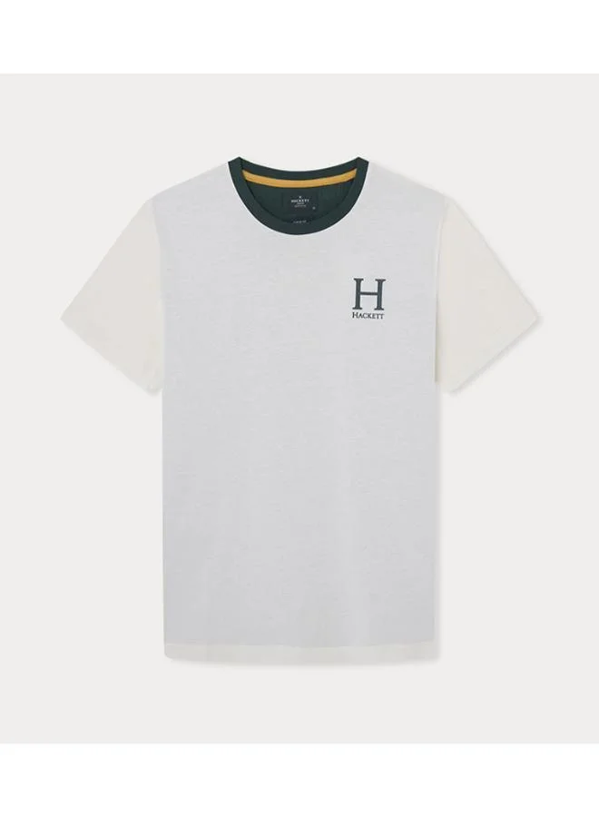 هاكيت تيشيرت بياقة دائرية وشعار