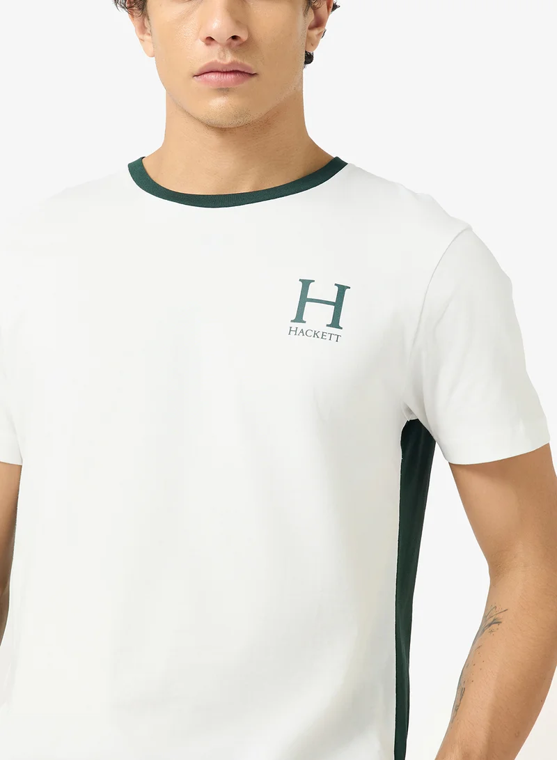 Hackett  Logo Crew Neck T-Shirt for Men | Best Price UAE