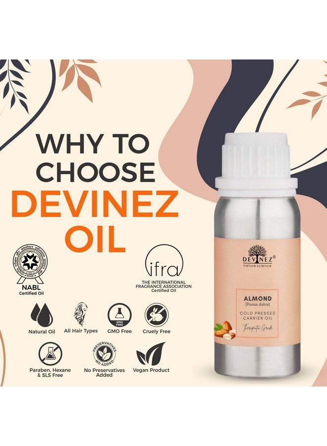 Devinez Almond Coldpressed Oil Sweet 250Ml (Nabl & Ifra Certified) 100% Pure Natural & Undiluted In Anodized Aluminum Bottle For Hair & Skin Care Overall Body Enriched With Vitamin E Fatty Acids - Image 3