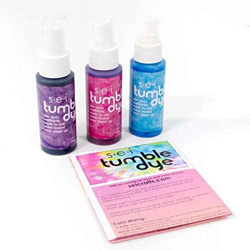 SEI S.E.I. Girly Tie Dye Kit 3 Pack: Pre-Mixed Spray Tie Dye Kit, Easy-to-Use, Non-Toxic Fabric Dye in Desert Purple, Turquoise, and Magenta - Image 4