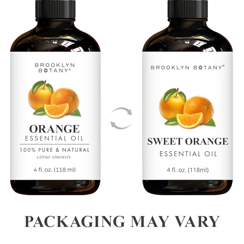 Brooklyn Botany Sweet Orange Essential Oil - Huge 4 Fl Oz - 100% Pure and Natural - Premium Grade with Dropper - for Aromatherapy and Diffuser - Image 2