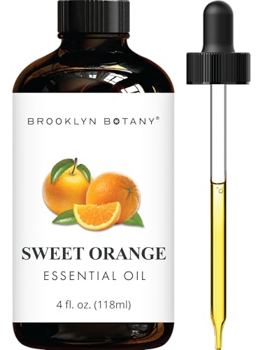 Brooklyn Botany Sweet Orange Essential Oil - Huge 4 Fl Oz - 100% Pure and Natural - Premium Grade with Dropper - for Aromatherapy and Diffuser - Image 1