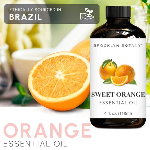 Brooklyn Botany Sweet Orange Essential Oil - Huge 4 Fl Oz - 100% Pure and Natural - Premium Grade with Dropper - for Aromatherapy and Diffuser - Image 5
