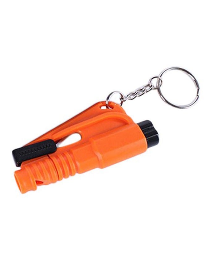 Generic Window Breaker Seatbelt Cutter Keychain, 3 in 1 Glass Breaker and Seatbelt Cutter with Survival Whistle Emergency Keychain Car Escape Tool Applicable to All Cars  - Image 1