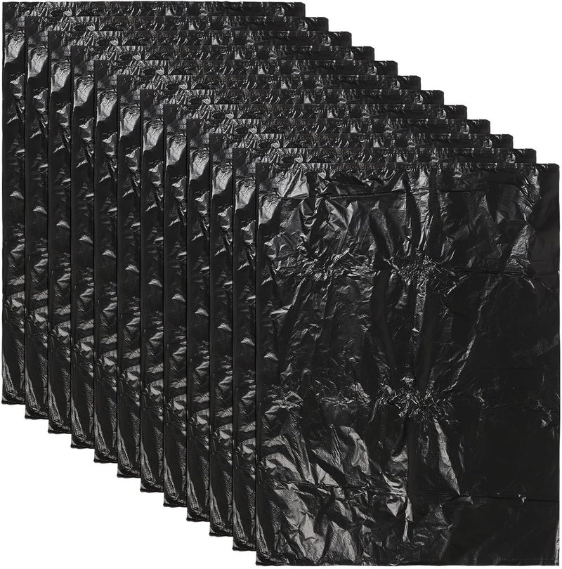 LABRIMP Black Garbage Bags 25pcs 90x110cm Thick 2.5mil Heavy Duty Trash Bags for Bathroom Bedroom Kitchen Office Waste Disposal - Image 1