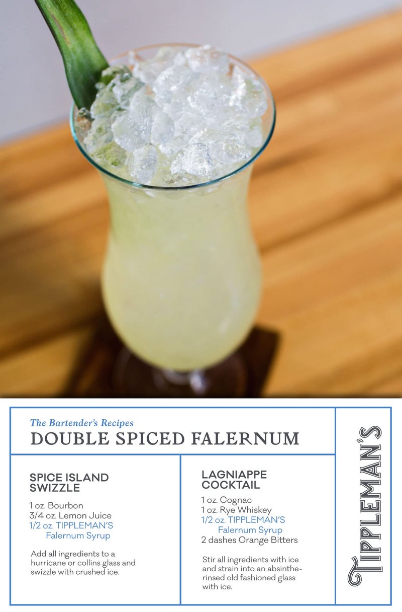 Tippleman's Double Spiced Falernum Syrup - Craft Cocktail Mixer - All Natural Complex Cocktail Bar Syrup for Tropical or Spiced Cocktails - Makes 17 Cocktails - Image 4