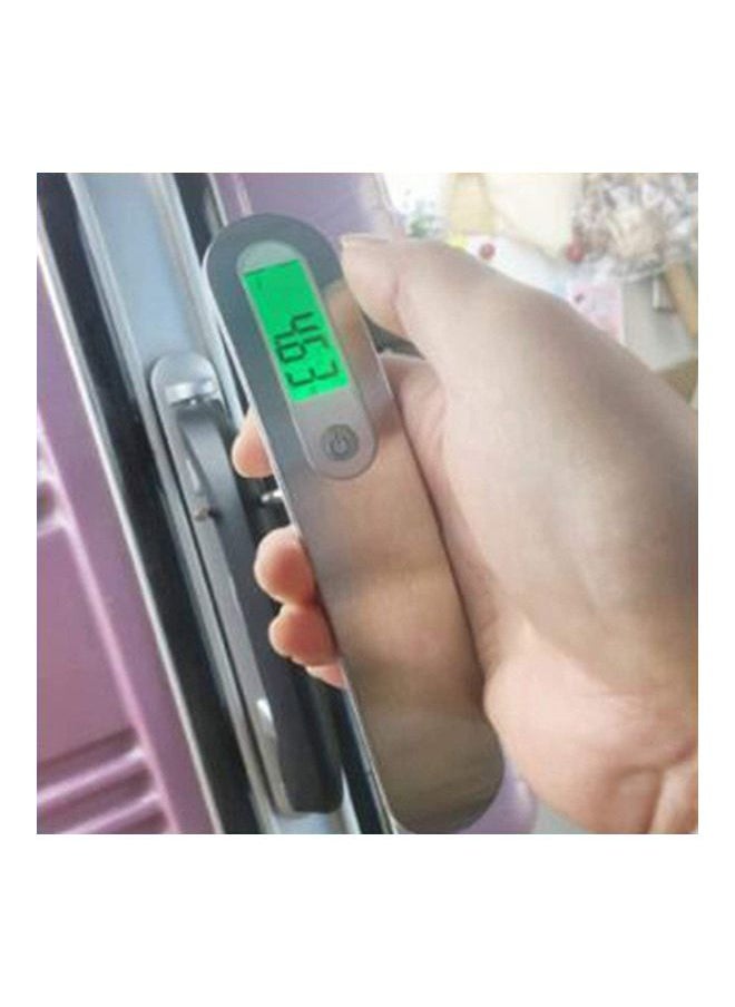 نيبمينينت ميزان أمتعة رقمي محمول مناسب للسفر بقياس وزن يصل إلى 50 كيلو جرام فضي  - Image 4