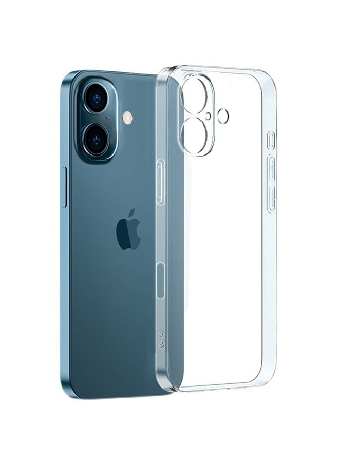 Generic Case for iPhone 16, Soft TPU Transparent Slim Protective Phone Cover, Non-Yellowing Shockproof Phone Back Cover, Anti-Scratch Back, iPhone 16 Clear Case Cover  - Image 1