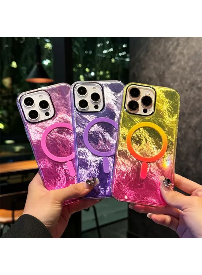 Glacier Pattern Designed Case For iPhone 15 Plus Cute Beautiful Pink Color - Image 2