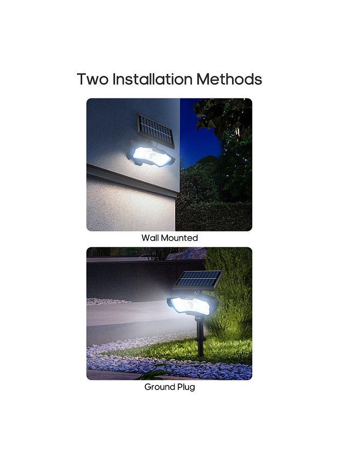 Generic - Intelligent light control remote control multi-angle adjustment IP64 waterproof garden floor wall lamp - Image 1
