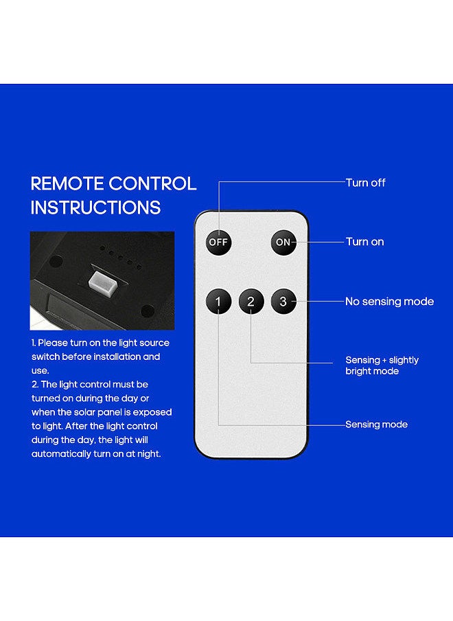 Generic - Intelligent light control remote control multi-angle adjustment IP64 waterproof garden floor wall lamp - Image 1