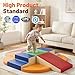 TODIBY 9Piece Climbing Foam Blocks Soft PU Leather Baby Climb and Crawl Activity Blocks Kids Play Gym Equipment Indoor for Development - Image 4