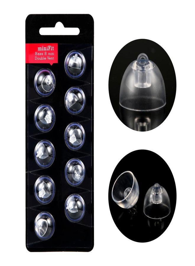 PEUTIER 2 Pack / 20pcs Hearing Aid Domes for Oticon, 8mm Replacement Domes for Oticon Universal Silicone Hearing Aid Domes Suitable for Oticon MiniFit Hearing Aid Supplies (Black) - Image 3