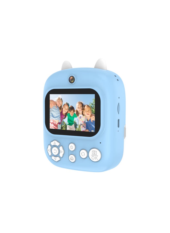 Generic Dinosaur Children Polonoid Cartoon Digital Printing Camera Photographable Printable Thermal Small SLR Toy-Color:P2 Polaroid Printing Camera  - Image 1