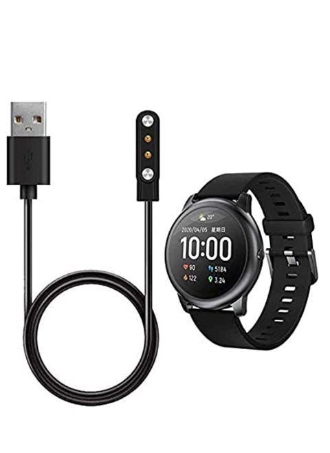 Magnetic Charging Cable For Amafit Pop 3S Smart Watch Black