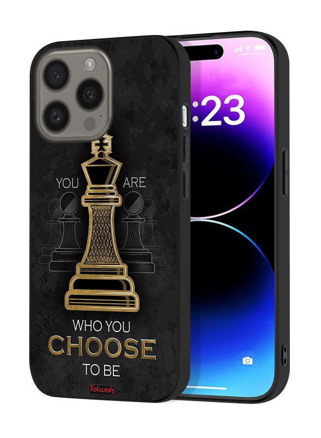 Tolwak Apple iPhone 15 Pro Max Protective Case Cover You Are Who You Choose To Be - Image 1