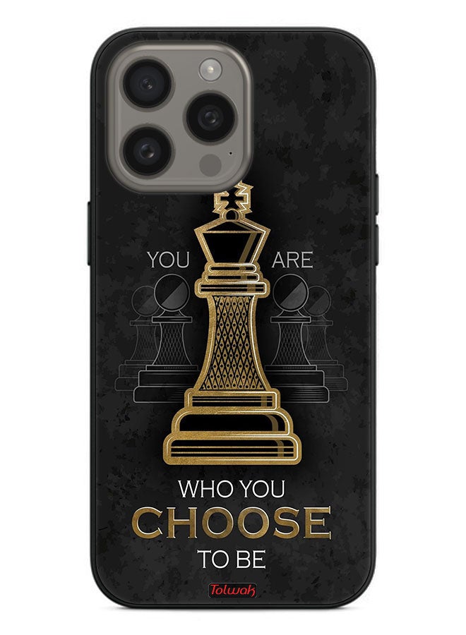Tolwak Apple iPhone 15 Pro Max Protective Case Cover You Are Who You Choose To Be - Image 2