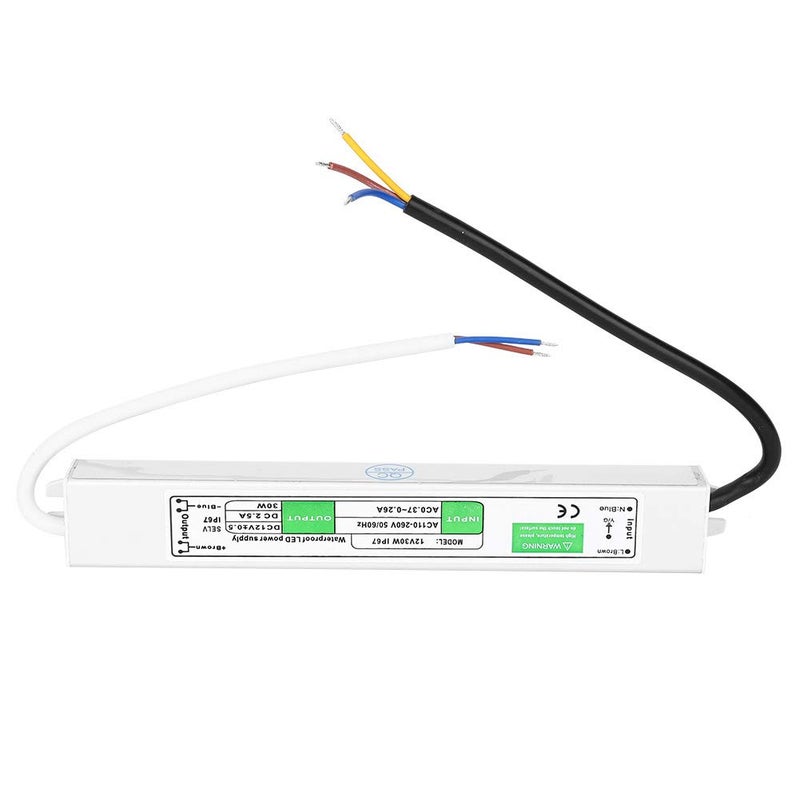 12V 30W LED Switch Power Supply, Outdoor LED Driver, High Efficiency Electrical Parts with Short Circuit Protection, for LED Lights and Automation Equipment - Image 1