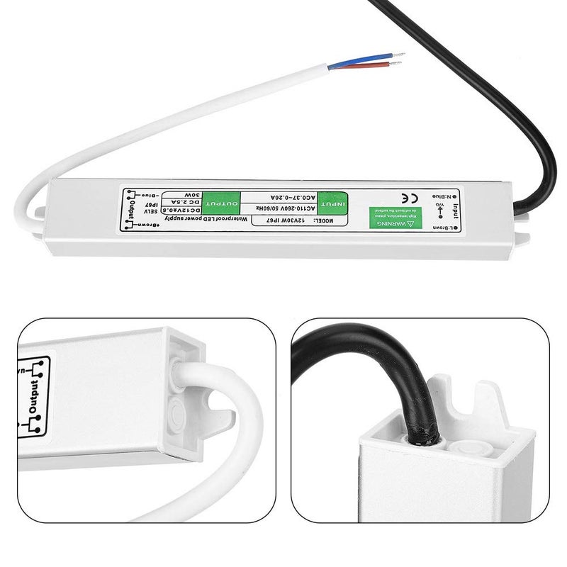 12V 30W LED Switch Power Supply, Outdoor LED Driver, High Efficiency Electrical Parts with Short Circuit Protection, for LED Lights and Automation Equipment - Image 2