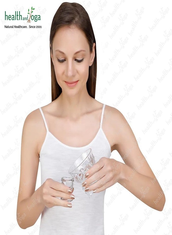 HealthAndYoga™ ChillEyes Transparent Glass Eye Wash Cup - Effective Eye Rinse and Cleansing - Eco-Friendly, Non-Reactive, Safe and Comfortable (Clear - Set of 2) - Image 2