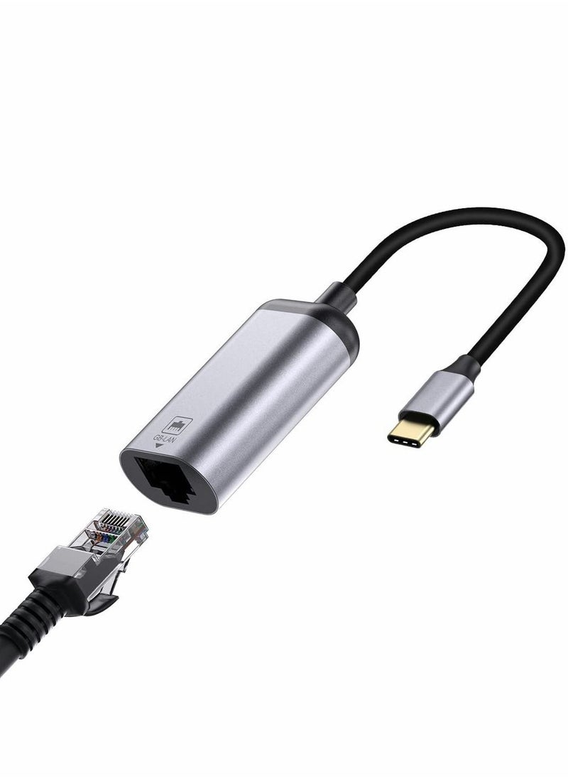 Y&D 4-in 1 USB C to Ethernet Adapter with Port and 65W Power Delivery, Network LAN Converter 10/100/1000 Mbps for MacBook Pro, iPad Pro 2018 Later, Switch  - Image 1