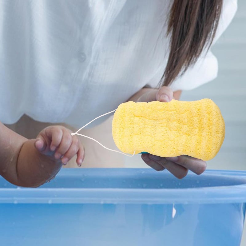 Konjac Bath Sponge Body Cleaning Scrubber Yellow Soft Exfoliating Shower Back Sponge and Adult Bathing Supplies - Image 4