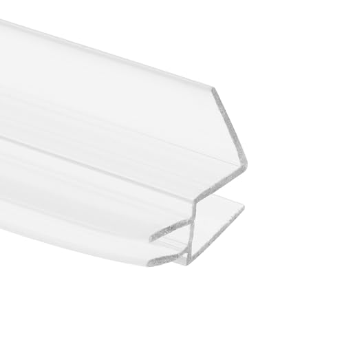 Prime-Line PrimeLine M 6256 Frameless Shower Door Bottom Seal for 14 in Thick Glass Doors Dual Flap and 45 Degree Drip Guard 36 in Clear Vinyl Single Pack - Image 3